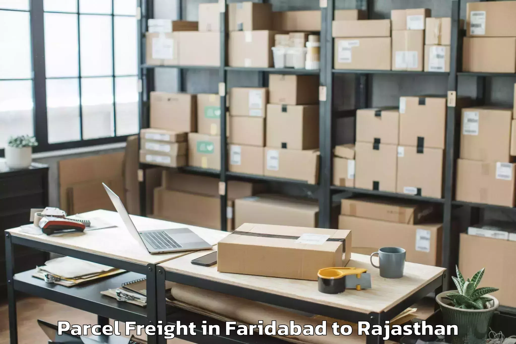 Leading Faridabad to Jaipur Parcel Freight Provider